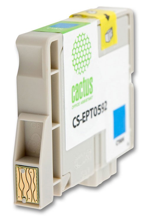 Картридж струйный Cactus CS-EPT0592 голубой (14.8мл) для Epson Stylus Photo R2400