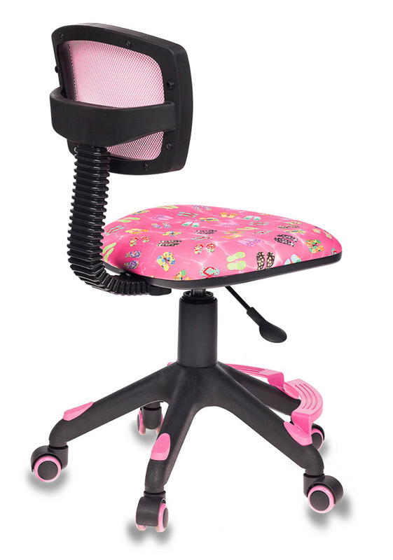 Кресло детское Бюрократ CH-299-F розовый сланцы сетка/ткань крестов. пластик подст.для ног