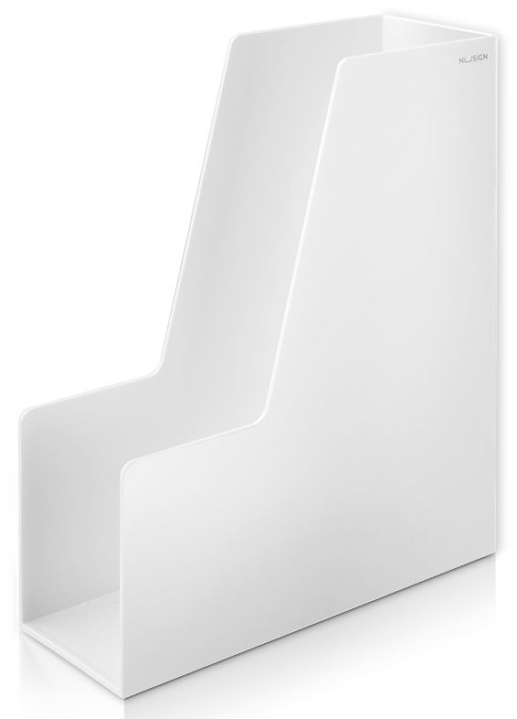 Лоток вертикальный Deli ENS022WHITE Nusign для бумаг A4 белый пластик