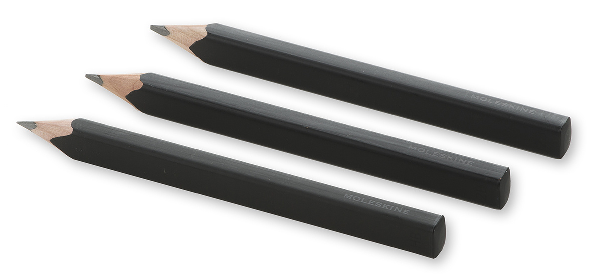 Набор карандашей ч/г Moleskine Drawing EW2PG001A HB/2B блистер 3 карандаша