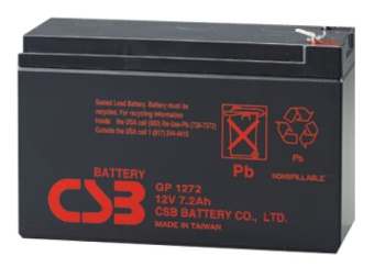 Батарея для ИБП CSB GP1272F2 28W 12В 7.2Ач - купить недорого с доставкой в интернет-магазине