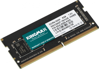 Память DDR4 8GB 3200MHz Kingmax KM-SD4-3200-8GS RTL PC4-25600 CL22 SO-DIMM 260-pin 1.2В dual rank Ret - купить недорого с доставкой в интернет-магазине