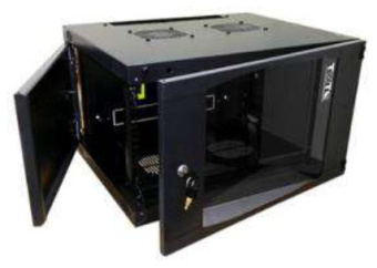 Шкаф коммутационный Lanmaster Next (TWT-CBWNG-9U-6X4-BK) настенный 9U 550x450мм пер.дв.стекл 60кг черный 15.5кг 494мм - купить недорого с доставкой в интернет-магазине