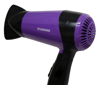 Фен Starwind SHP6102 1600Вт черный/фиолетовый - купить недорого с доставкой в интернет-магазине
