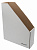 Лоток вертикальный Silwerhof ЛВ-75БЕЛЫЙ микрогофрокартон корешок 75мм A4 325x250x75мм белый
