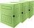 Короб архивный Silwerhof микрогофрокартон корешок 150мм зеленый (упак.:3шт)