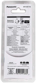 Наушники вкладыши Panasonic RP-HJE118GU 1.1м белый/фиолетовый проводные в ушной раковине (RP-HJE118GUV) - купить недорого с доставкой в интернет-магазине