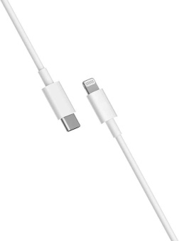 Кабель Xiaomi BHR4421GL USB Type-C (m)-Lightning (m) 1м белый - купить недорого с доставкой в интернет-магазине