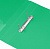 Папка на 2-х D-кольцах Бюрократ -0840/2DGRN A4 пластик 0.8мм кор.40мм внутр. с вставкой зеленый