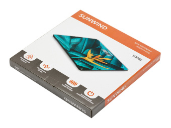 Весы напольные электронные SunWind SSB055 макс.180кг рисунок - купить недорого с доставкой в интернет-магазине