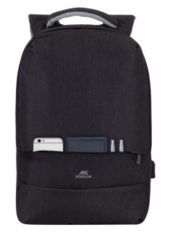 Рюкзак для ноутбука 15.6" Riva 7562 черный полиэстер - купить недорого с доставкой в интернет-магазине