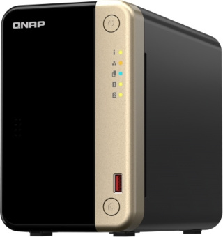 Сетевое хранилище NAS Qnap Original TS-264-8G 2-bay настольный Celeron N5095 - купить недорого с доставкой в интернет-магазине