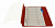 Папка-скоросшиватель Бюрократ Люкс -PSL20A5RED A5 прозрач.верх.лист пластик красный 0.14/0.18