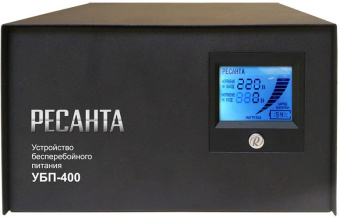 Стабилизатор напряжения Ресанта УБП-400 однофазный черный (61/49/3) - купить недорого с доставкой в интернет-магазине