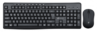 Клавиатура + мышь Оклик 225M клав:черный мышь:черный USB беспроводная Multimedia - купить недорого с доставкой в интернет-магазине