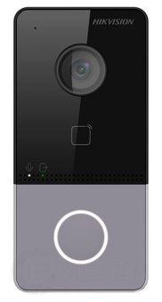 Видеопанель Hikvision DS-KV6113-WPE1(C) цвет панели: черный - купить недорого с доставкой в интернет-магазине