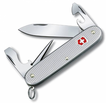 Нож перочинный Victorinox Pioneer Alox (0.8201.26) 93мм 8функц. серебристый карт.коробка - купить недорого с доставкой в интернет-магазине