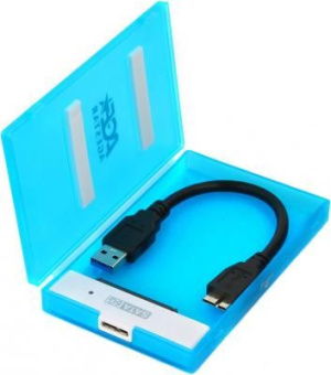 Внешний корпус для HDD/SSD AgeStar 3UBCP1-6G SATA USB3.0 пластик синий 2.5" - купить недорого с доставкой в интернет-магазине