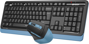 Клавиатура + мышь A4Tech Fstyler FGS1035Q клав:черный/синий мышь:черный/синий USB беспроводная Multimedia (FGS1035Q NAVY BLUE) - купить недорого с доставкой в интернет-магазине