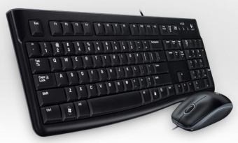 Клавиатура + мышь Logitech MK120 клав:черный мышь:черный/серый USB (920-002561) - купить недорого с доставкой в интернет-магазине