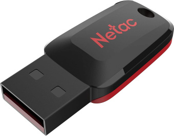 Флеш Диск Netac 32Gb U197 NT03U197N-032G-20BK USB2.0 черный/красный - купить недорого с доставкой в интернет-магазине