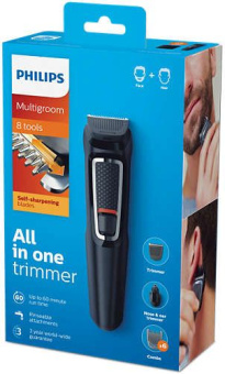 Триммер Philips MG3730/15 черный (насадок в компл:8шт) - купить недорого с доставкой в интернет-магазине