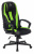 Кресло игровое Zombie 9 черный/салатовый ткань/эко.кожа крестов. пластик - купить недорого с доставкой в интернет-магазине
