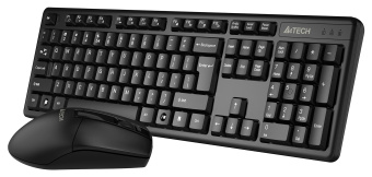 Клавиатура + мышь A4Tech 3330N клав:черный мышь:черный USB беспроводная Multimedia - купить недорого с доставкой в интернет-магазине