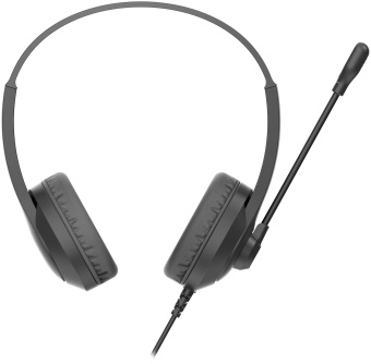 Наушники с микрофоном A4Tech Fstyler FH100 черный 2м накладные оголовье (FH100) - купить недорого с доставкой в интернет-магазине