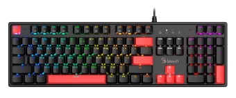 Клавиатура A4Tech Bloody S510N механическая черный USB for gamer LED (S510N (FIRE BLACK)) - купить недорого с доставкой в интернет-магазине