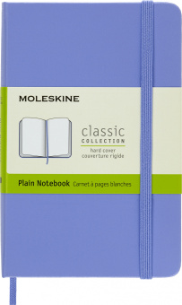 Блокнот Moleskine CLASSIC QP012B42 Pocket 90x140мм 192стр. нелинованный твердая обложка голубая гортензия - купить недорого с доставкой в интернет-магазине