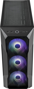 Корпус Cooler Master MasterBox TD500 Mesh V2 черный без БП ATX 4x120mm 4x140mm 2xUSB3.0 1xUSB3.1 audio bott PSU - купить недорого с доставкой в интернет-магазине
