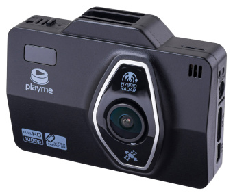 Видеорегистратор с радар-детектором Playme Lite GPS черный - купить недорого с доставкой в интернет-магазине