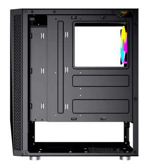 Корпус GMNG GG-CC100 черный без БП ATX 6x120mm 2xUSB2.0 1xUSB3.0 audio bott PSU - купить недорого с доставкой в интернет-магазине