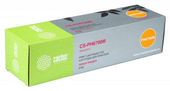 Картридж лазерный Cactus CS-PH6700M 106R01524 пурпурный (12000стр.) для Xerox Phaser 6700 - купить недорого с доставкой в интернет-магазине