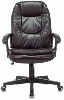 Кресло руководителя Бюрократ CH-868N темно-коричневый NE-15 эко.кожа крестов. пластик - купить недорого с доставкой в интернет-магазине