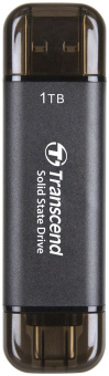 Накопитель SSD Transcend USB-C 1TB TS1TESD310C серый USB-A - купить недорого с доставкой в интернет-магазине