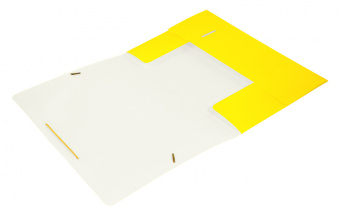 Папка на резинке Бюрократ Double Neon DNE510YEL A4 пластик кор.30мм 0.5мм желтый - купить недорого с доставкой в интернет-магазине