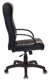 Кресло руководителя Бюрократ KB-10LITE черный эко.кожа крестов. пластик - купить недорого с доставкой в интернет-магазине