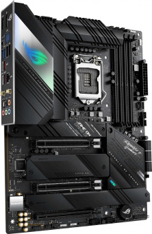 Материнская плата Asus ROG STRIX Z590-F GAMING WIFI Soc-1200 Intel Z590 4xDDR4 ATX AC`97 8ch(7.1) 2.5Gg RAID+HDMI+DP - купить недорого с доставкой в интернет-магазине