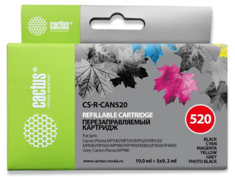 Картридж струйный Cactus CS-R-CAN520 многоцветный набор для Canon Pixma MP540/MP550/MP620 - купить недорого с доставкой в интернет-магазине