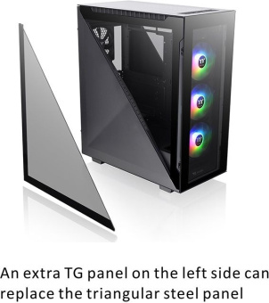 Корпус Thermaltake Divider 500 TG черный без БП ATX 3x120mm 3x140mm 2xUSB3.0 audio bott PSU - купить недорого с доставкой в интернет-магазине