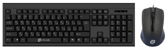 Клавиатура + мышь Оклик 600M клав:черный мышь:черный USB - купить недорого с доставкой в интернет-магазине