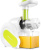 Соковыжималка шнековая Kitfort KT-1110-1 150Вт белый/зеленый - купить недорого с доставкой в интернет-магазине