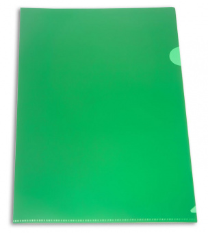 Папка-уголок Бюрократ -E310N/1GR непрозрачный A4 пластик 0.18мм зеленый - купить недорого с доставкой в интернет-магазине