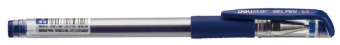 Ручка гелев. Deli E6600blue прозрачный d=0.5мм син. черн. резин. манжета резин.манжета - купить недорого с доставкой в интернет-магазине