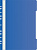 Папка-скоросшиватель Бюрократ PS-P20BLU A4 прозрач.верх.лист боков.перф. пластик синий