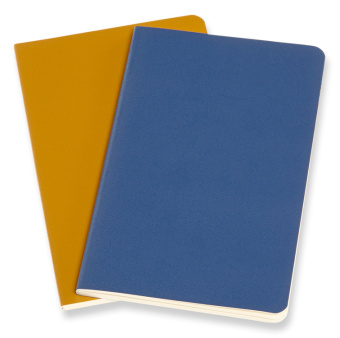Блокнот Moleskine VOLANT QP713B41M17 Pocket 90x140мм 80стр. нелинованный мягкая обложка синий/желтый янтарный (2шт) - купить недорого с доставкой в интернет-магазине
