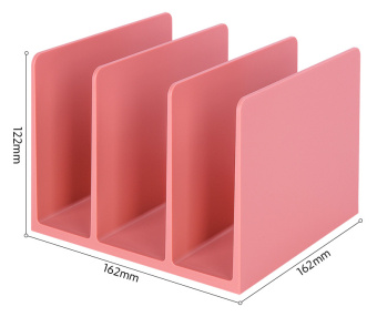 Подставка-ограничитель для книг Deli ENS006PINK Nusign 162х162х122мм розовый - купить недорого с доставкой в интернет-магазине