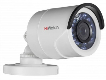 Камера видеонаблюдения аналоговая HiWatch DS-T200A(B) (2.8MM) 2.8-2.8мм HD-TVI цв. корп.:белый - купить недорого с доставкой в интернет-магазине